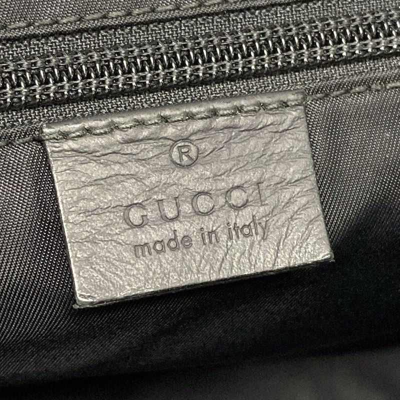 Gucci Shoulder Bag Stripe Line 246067 Black Leather