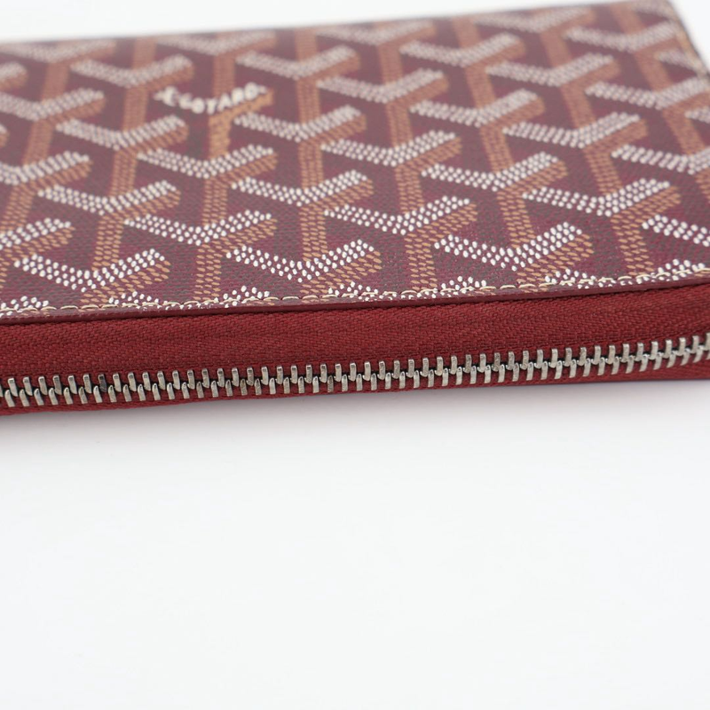 Goyard Matignon APM ZIP GM Men'swomen's Leather Coated Canvas Long Wallet