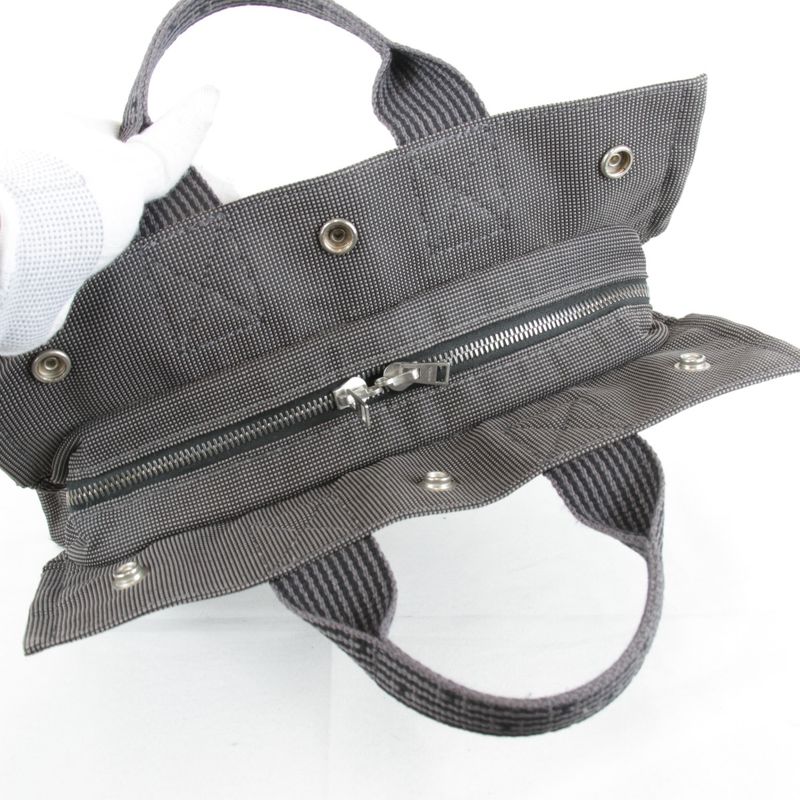 Hermes Her Line PM Handbag Canvas Gray