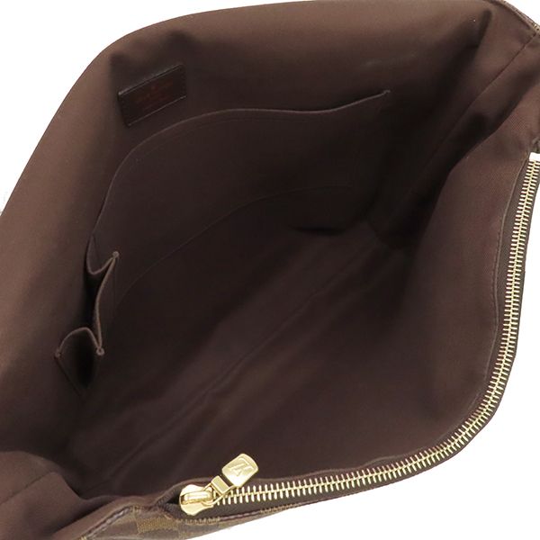 Louis Vuitton Shoulder Bag Brooklyn GM Damier Canvas Damier Ebene Gold Hardware