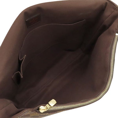 Louis Vuitton Shoulder Bag Brooklyn GM Damier Canvas Damier Ebene Gold Hardware