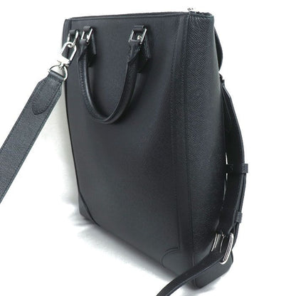 Louis Vuitton Vertical Tote 2way Shoulder Bag Taiga Black M30811 IC Chip Men's