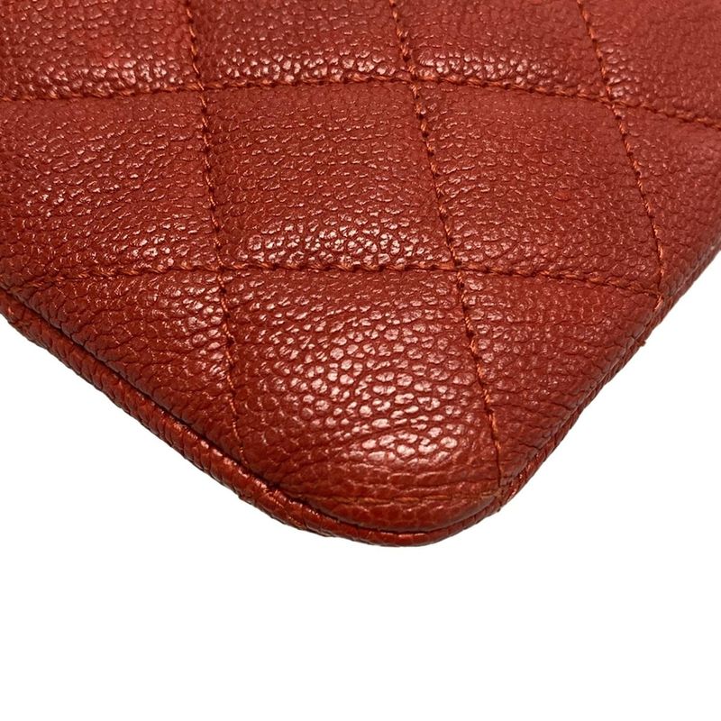 Chanel Clutch Bag Boy Chanel/matelasse Red Vintage Silver Hardware