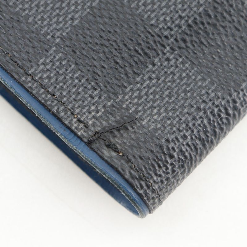 Louis Vuitton Portefeuille Blazer N63266 Damier Graphite Canvas Neptune Black