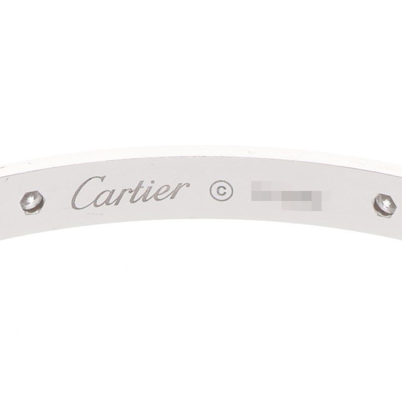 Cartier LOVE Bracelet 4P Diamond 18kwg 4P Half Diamond Old Shape Love Bracelet
