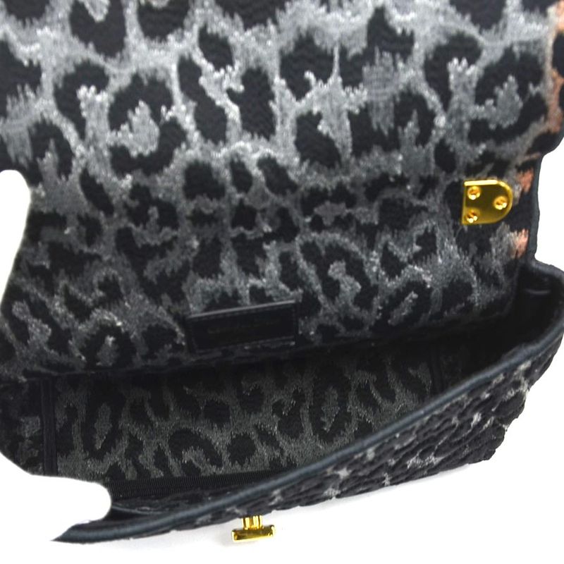 Christian DIOR Shoulder Bag Leopard Caro