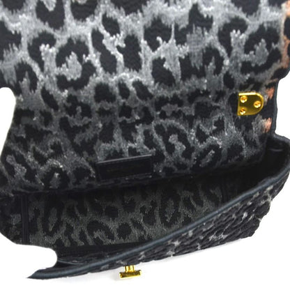 Christian DIOR Shoulder Bag Leopard Caro