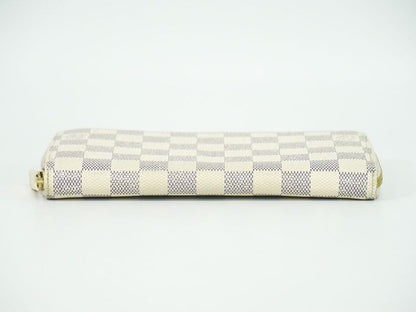 Authentic Louis Vuitton LV Old Shape Zippy Wallet Damier Azure Long Wallet