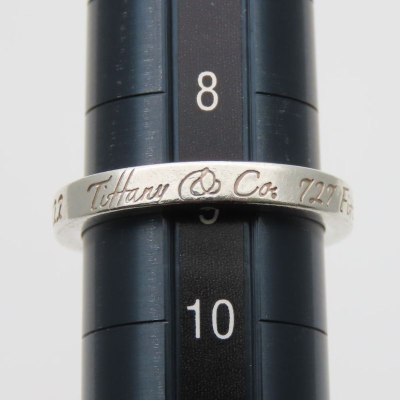 Tiffany & Co Ring / Ring Notes Narrow New York 925 Silver Approx 3.1g Silver