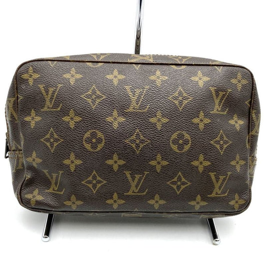 Louis Vuitton Trousse Toilette 23 M47524 Pouch Clutch Bag Brown Monogram Canvas
