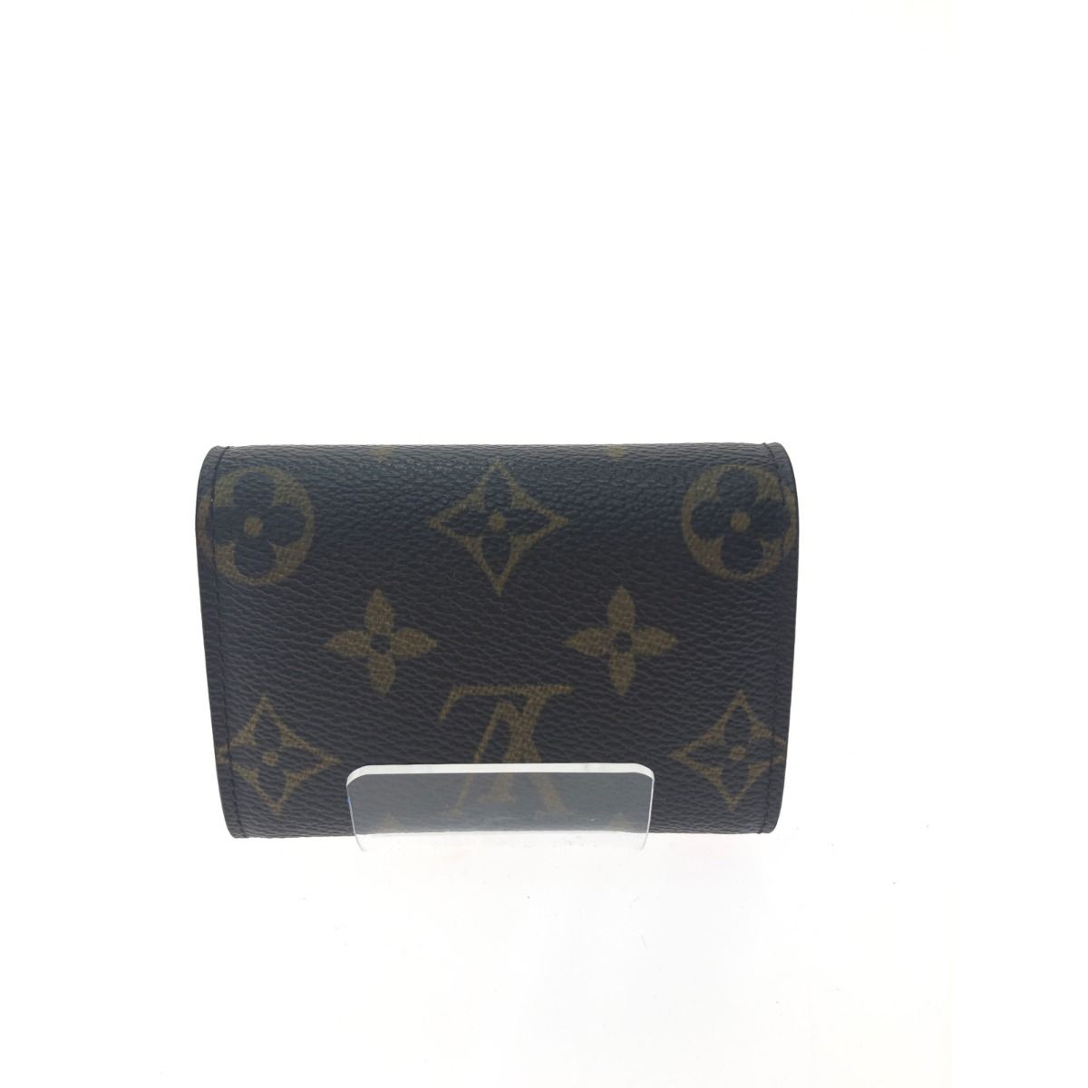 Louis Vuitton Women's Coin Case Monogram Portomone Plat M61930 Brown