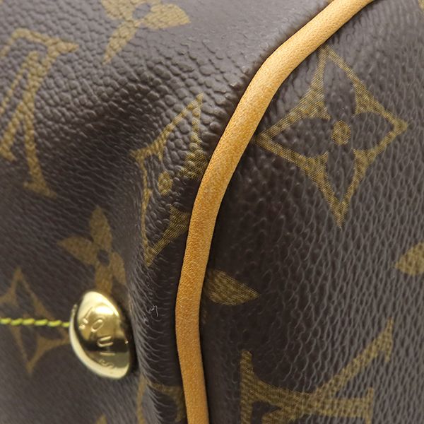 Louis Vuitton Handbag Tivoli GM Monogram Canvas Monogram Gold Hardware Brown