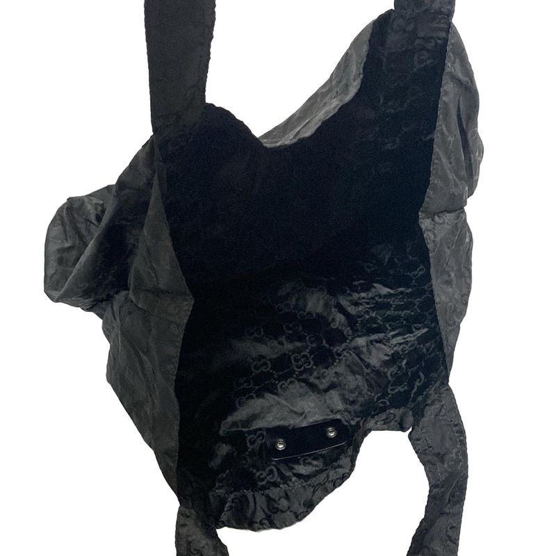 Gucci Tote Bag GG Pattern 223669 Black Eco Bag/bear