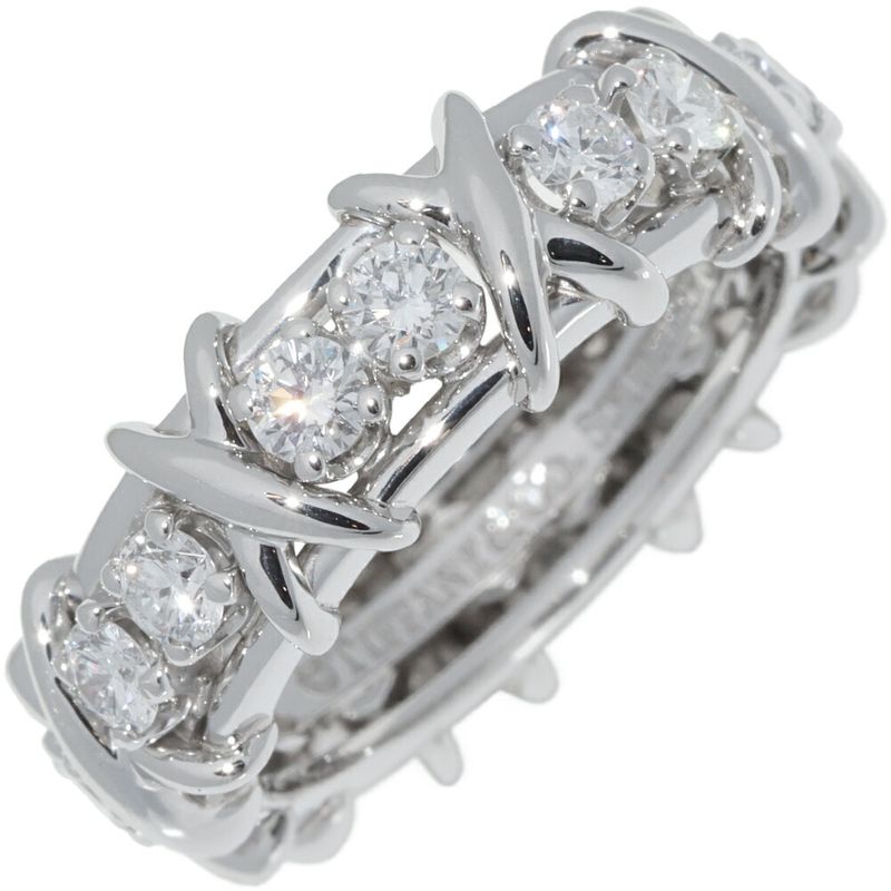 Tiffany & Co Ring Pt950 16 Diamonds (114ct) Jean Schlumberger 16 Stone Ring