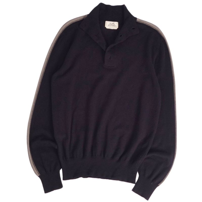 Hermes Knit Sweater Pullover Wool Cashmere