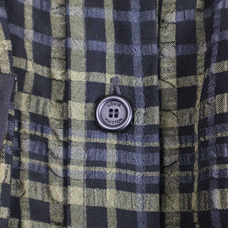 Louis Vuitton 10aw Check Sheer Short Sleeve Dress Wrdr22tap Mix 34