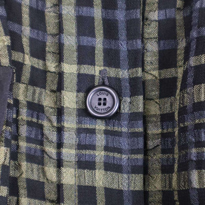 Louis Vuitton 10aw Check Sheer Short Sleeve Dress Wrdr22tap Mix 34