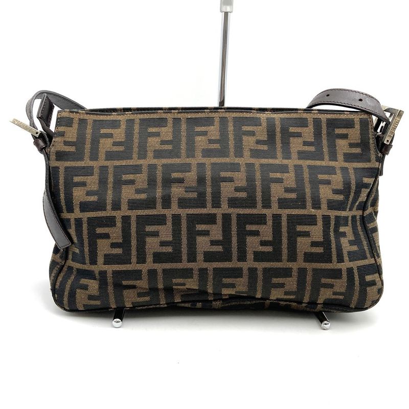 Fendi 222825566 Zucca Shoulder Bag Mamma Bucket Canvas Brown Women