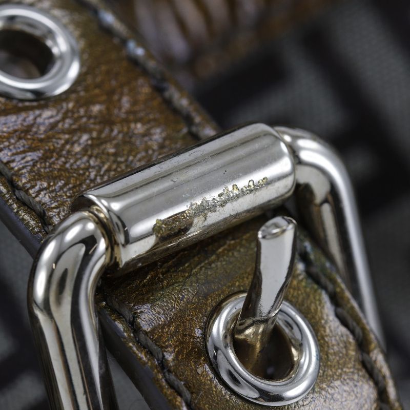 Fendi Zucca Mini Boston 8bl106-cnl Nylon Canvas Bronze Ladies Shoulder Bag