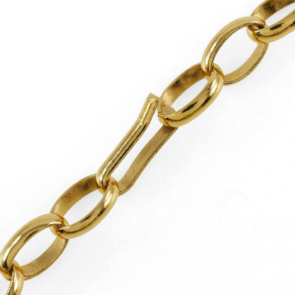 Chanel Round Logo Vintage Gold Plated Ladies 170g Necklace