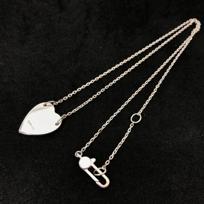Gucci Logo Necklace Silver