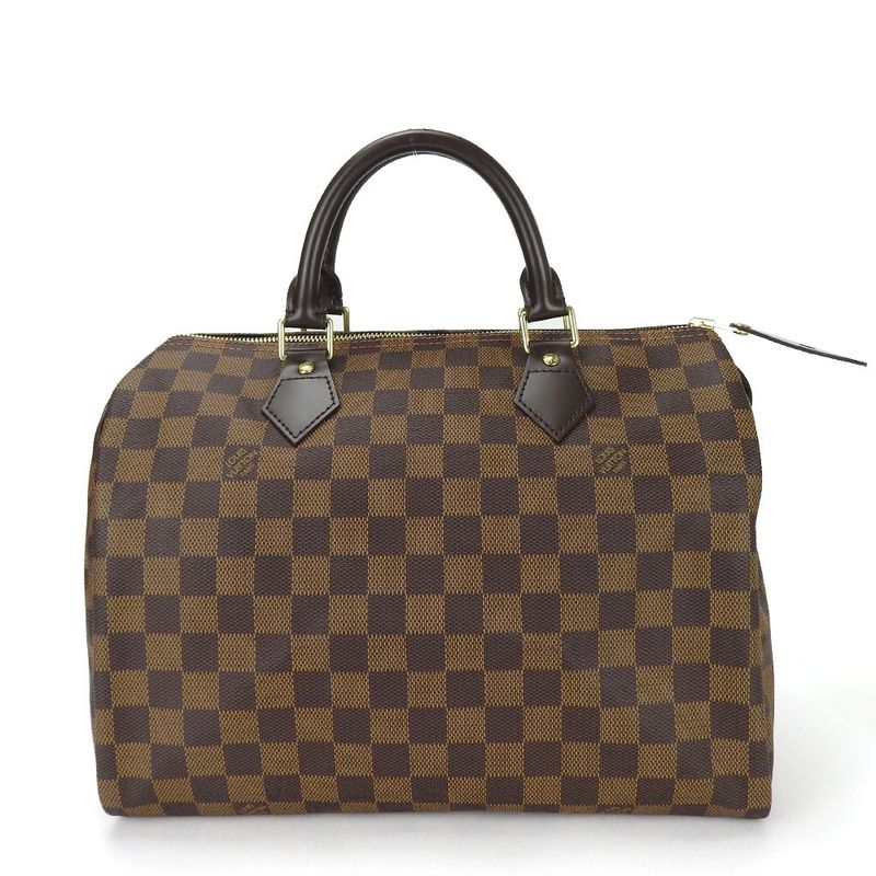 Louis Vuitton Handbag Speedy 30 N41531 Damier Brown Gold Hardware Old Shape