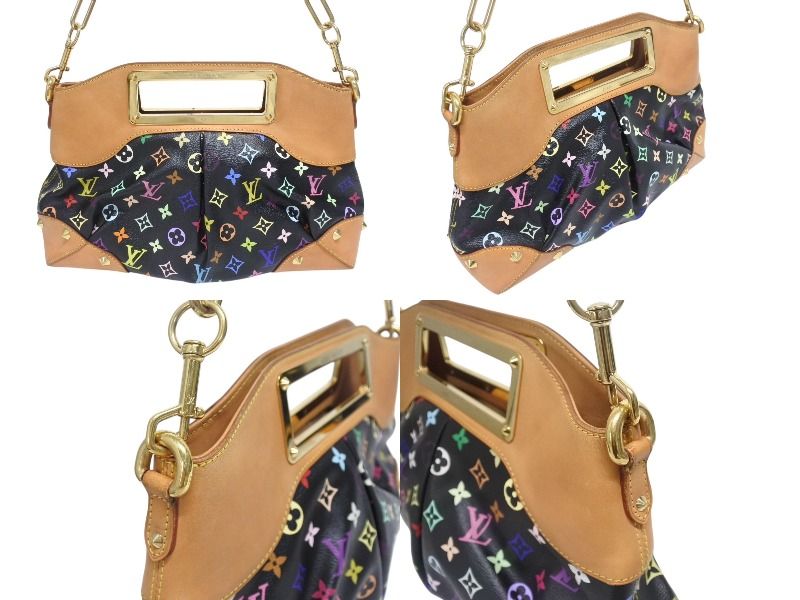 Louis Vuitton Shoulder Bag Judy MM Noir Takashi Murakami Monogram Multicolor — view 3