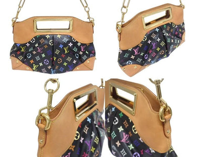 Louis Vuitton Shoulder Bag Judy MM Noir Takashi Murakami Monogram Multicolor — view 3