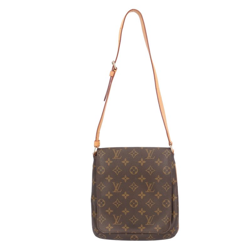 Louis Vuitton Musette Salsa Short Monogram Handbag Monogram Canvas M51258 Brown