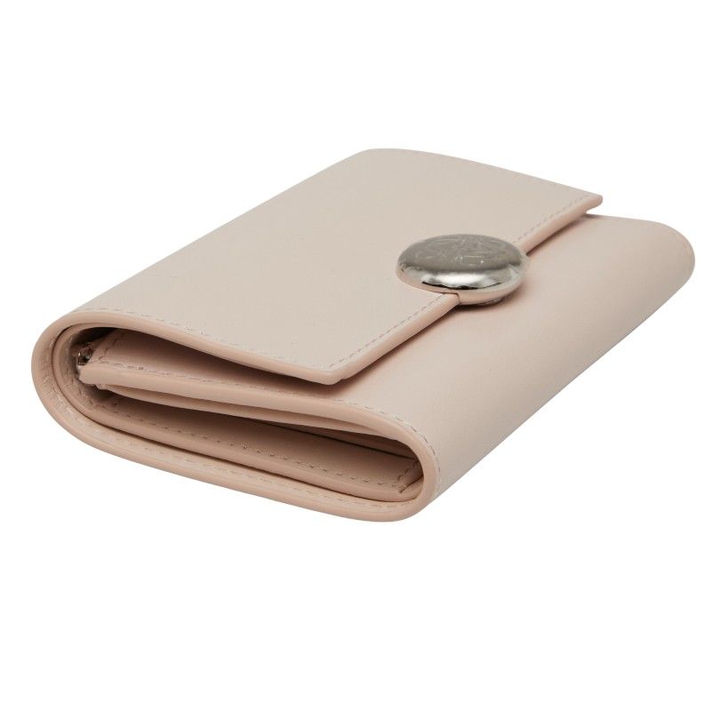 Loewe Pebble Vertical Wallet Small Pink Leather Women Loewe