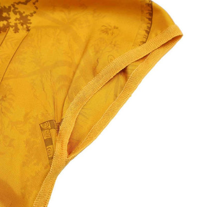 Hermes Twill Raine Silk Linen Sleeveless Knit Top Yellowish 34