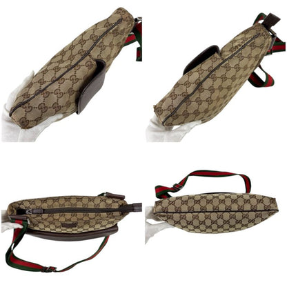 Gucci Sherry Line Shoulder Bag Crossbody Bag GG Canvas Brown