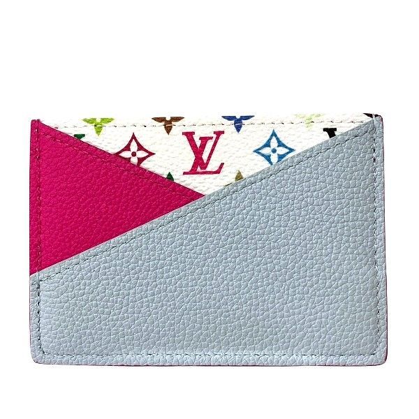 Louis Vuitton Monogram Multicolor Porte Cult Crisscross M14091 Card Case Women's
