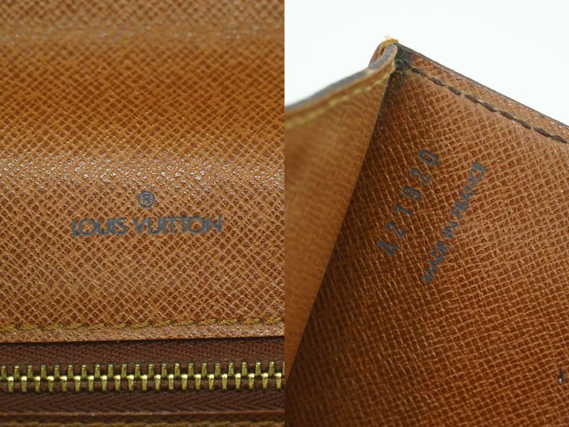 Authentic Louis Vuitton LV Monogram 2WAY Shoulder Bag Handbag Brown M51185