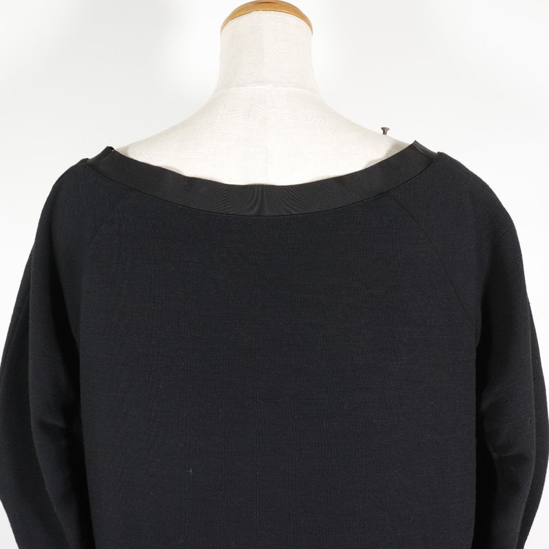 Prada Long Sleeve Rayon And Nylon NERO Black Women's Tunic