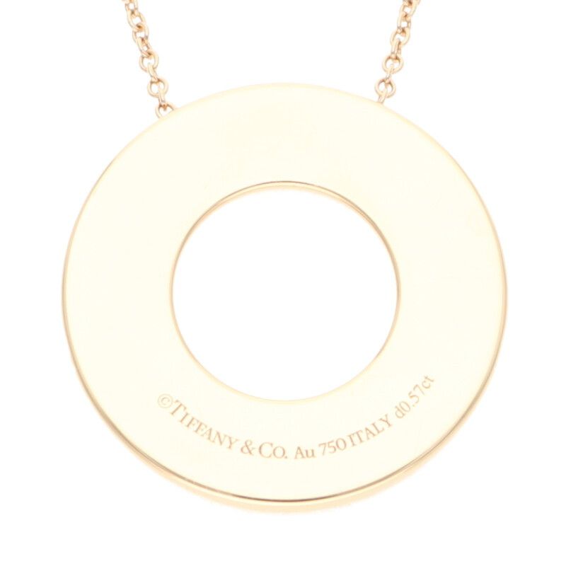 Tiffany & Co Atlas X Closed Circle Pendant Necklace Men's