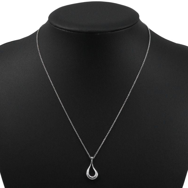 Tiffany & Co Open Teardrop Elsa Peretti 925 Silver Ladies 2.7g Necklace