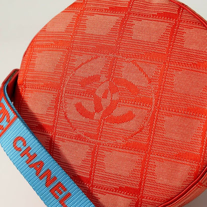 Chanel New Travel Line Accessory Pouch Round Shape CC Logo Coco Mark Made In