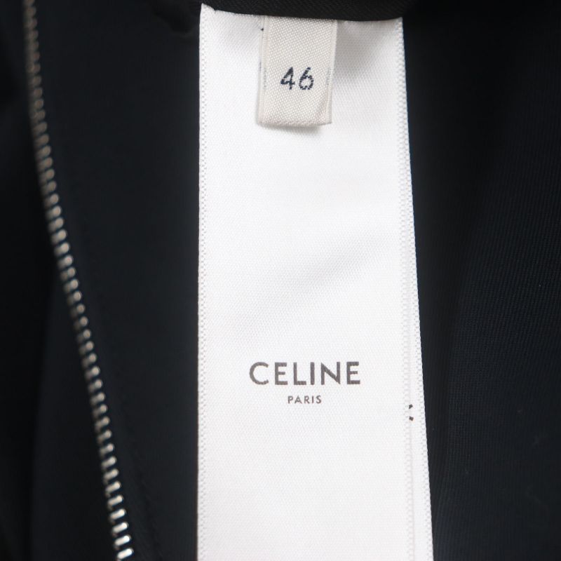 Celine 2w47b585x Now In Triomphe Embroidered Zip-up Blouson Jacket