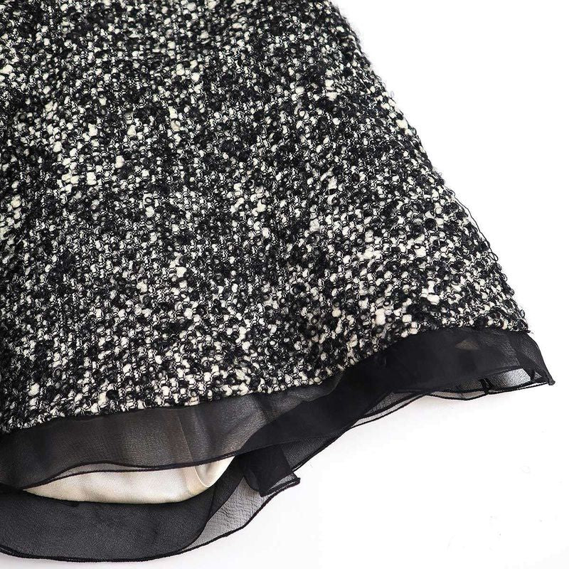 Christian Dior Tweed Dress 4a21658t1152 Black 42