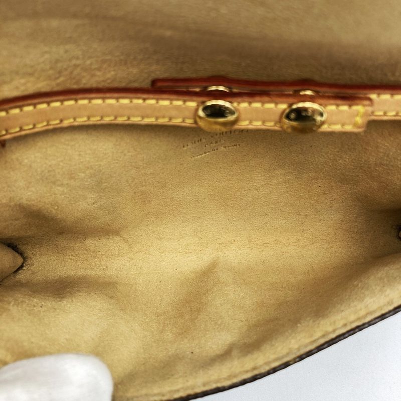 Louis Vuitton Pochette Twin PM M51854 Shoulder Bag Brown Monogram Canvas