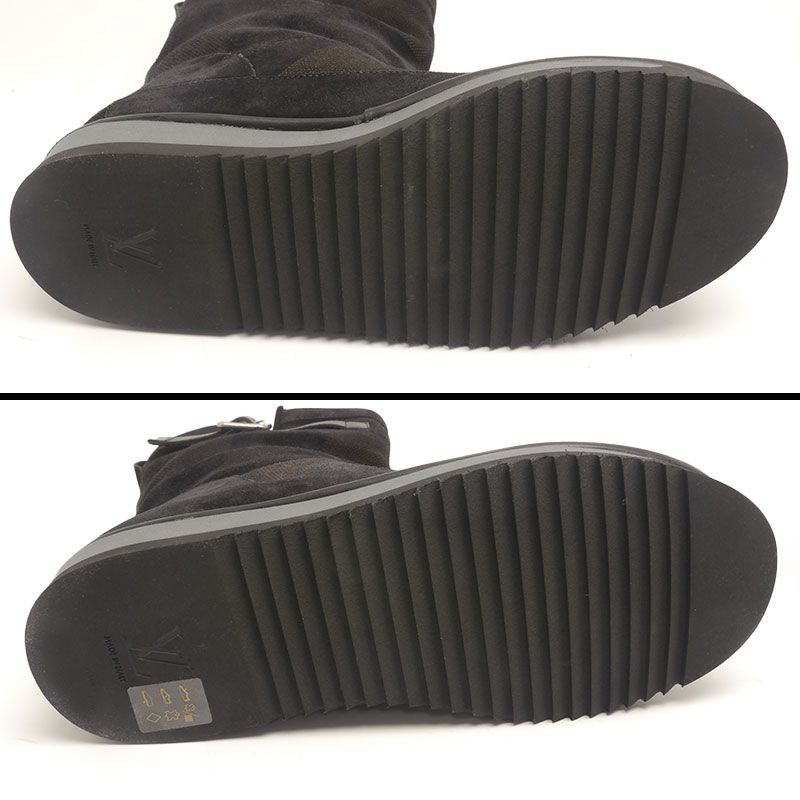 Louis Vuitton Cozy Line NIGO Collaboration Mouton Boots 8 Black