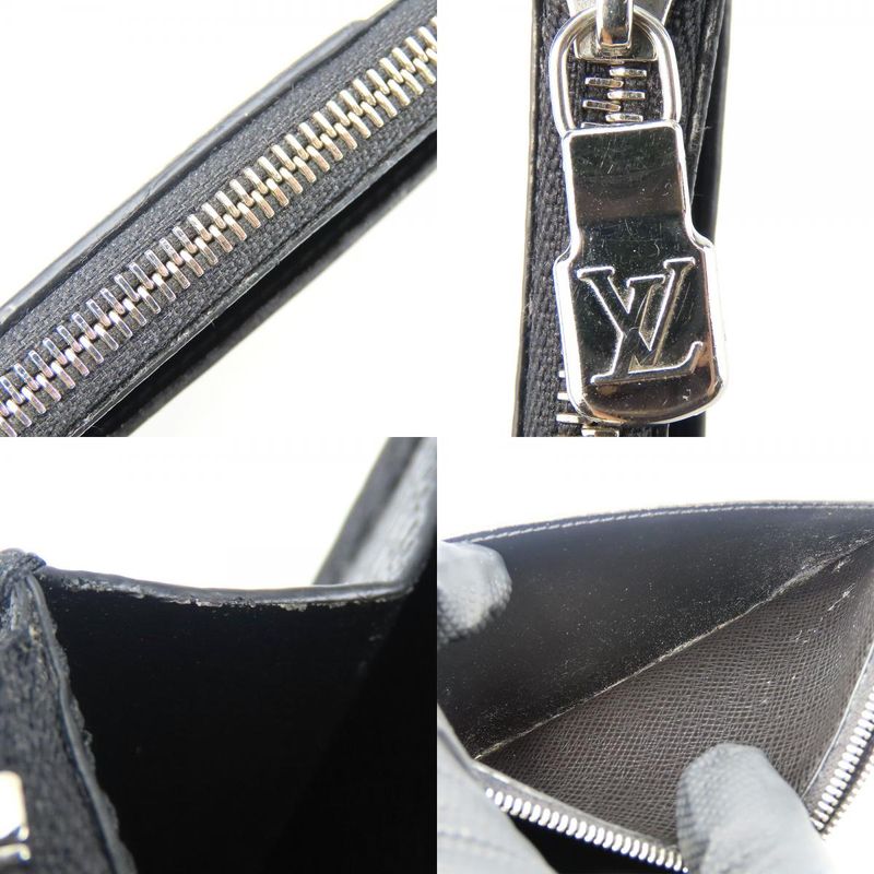 Louis Vuitton Coin Case Coin Card Holder M30271 Taiga Monogram Eclipse Ardoise