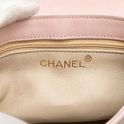 Chanel Matelasse Coco Mark Fringe Chain Shoulder Bag Pink Lambskin Ladies Chanel