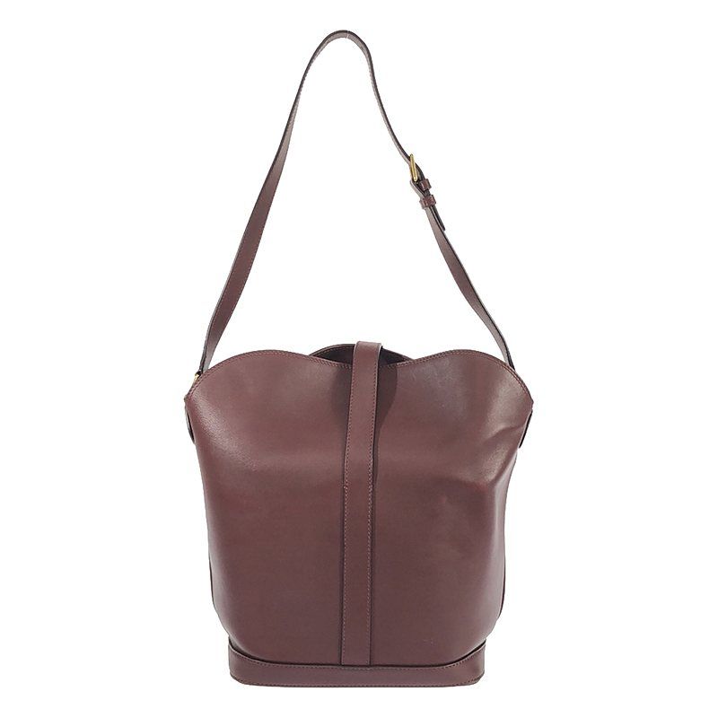 Celine Leather Shoulder Bag - Bordeaux - Women
