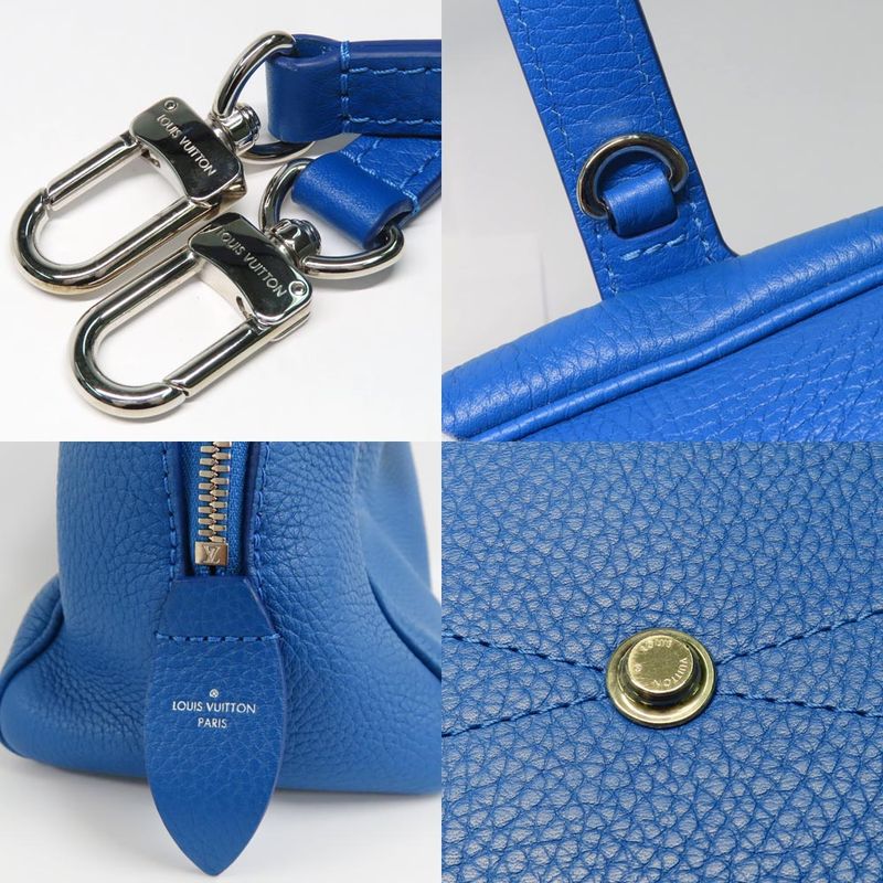 Louis Vuitton Dora Soft MM M50472 Shoulder Bag 2WAY Blue Silver-hardwar