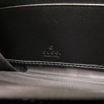 Gucci GG Embossed 625558 Black Round Zipper Long Wallet Black 1335 Gucci