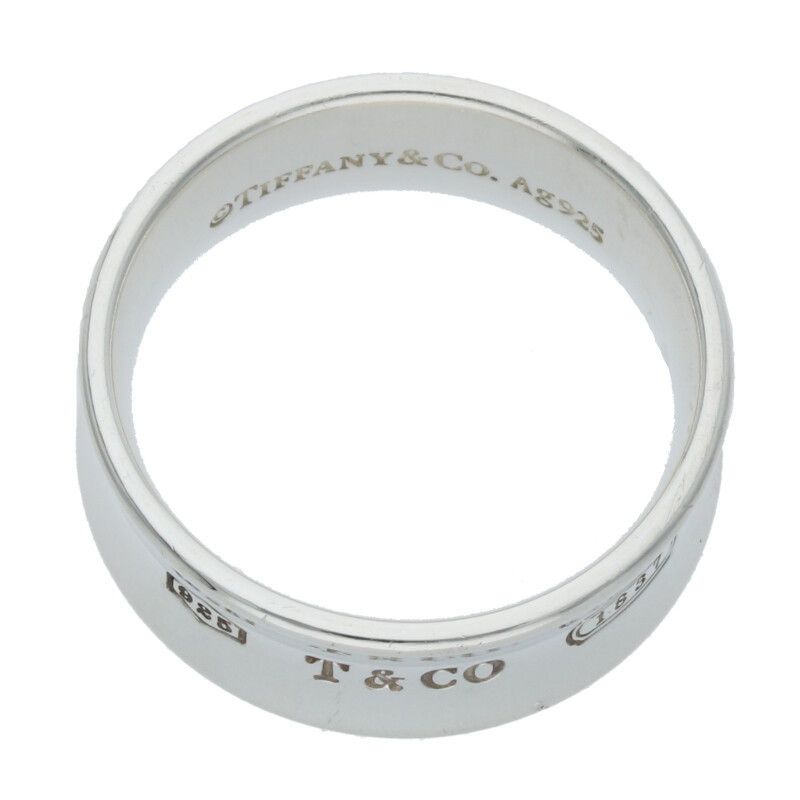 Tiffany & Co Medium 1837 Silver Ring Men's Size 16