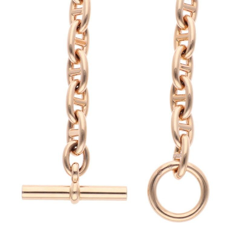 Hermes Chaine D'ancre TPM 18K Pink Goldchaine D'ancre TPM Choker Necklace Mens