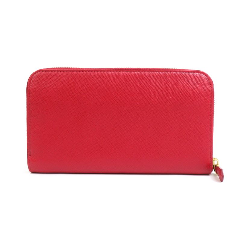 Prada Round Zipper Long Wallet